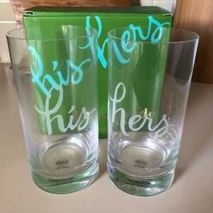 Kate Spade His and Hers Highball Glasses